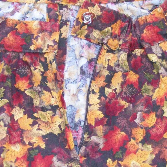 Leaf Skirt, L, A-Line, Ruffle Hem, HANDMADE, Elastic waist back, Knee length - Picture 7 of 10